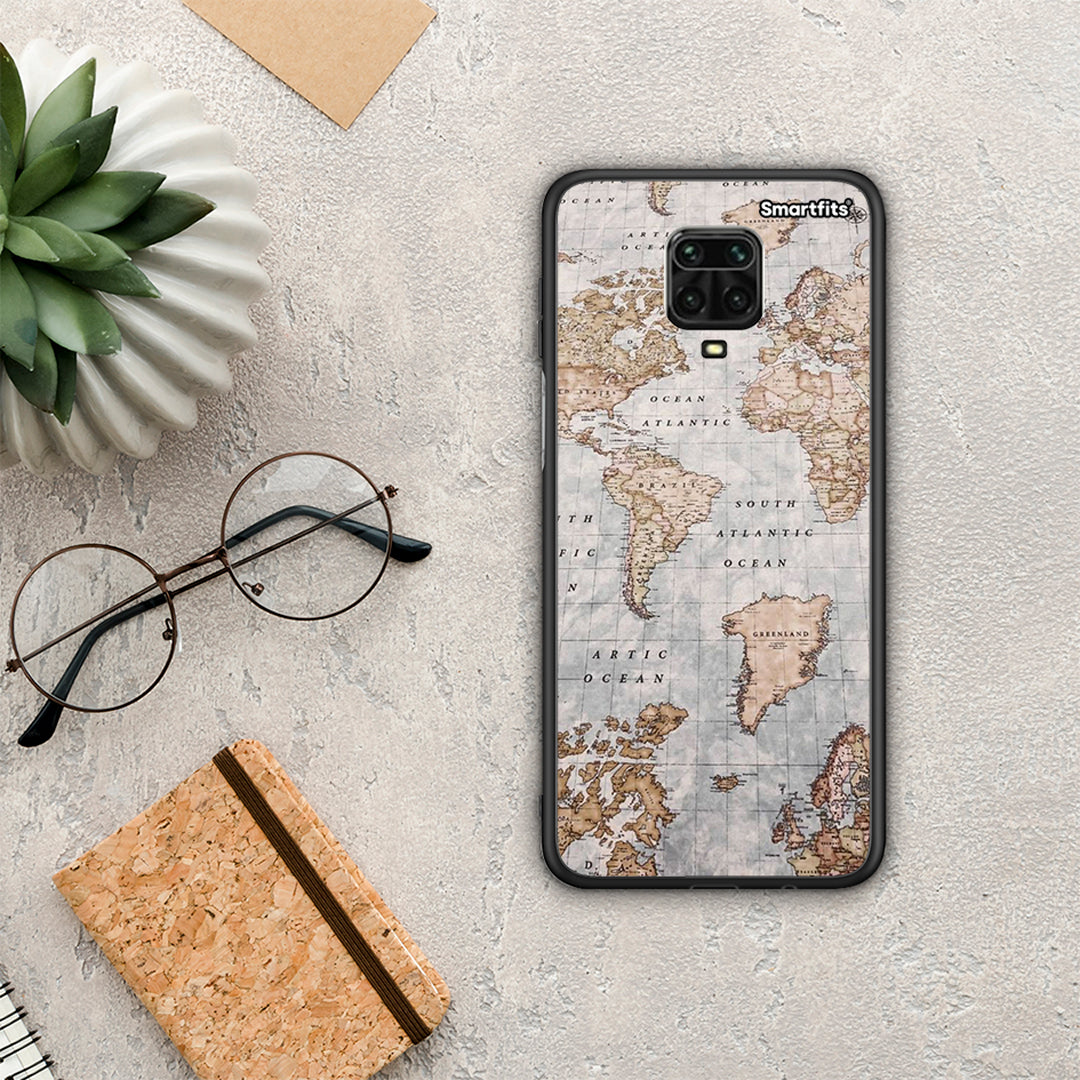 World Map - Xiaomi Redmi Note 9S / 9 Pro / 9 Pro Max θήκη