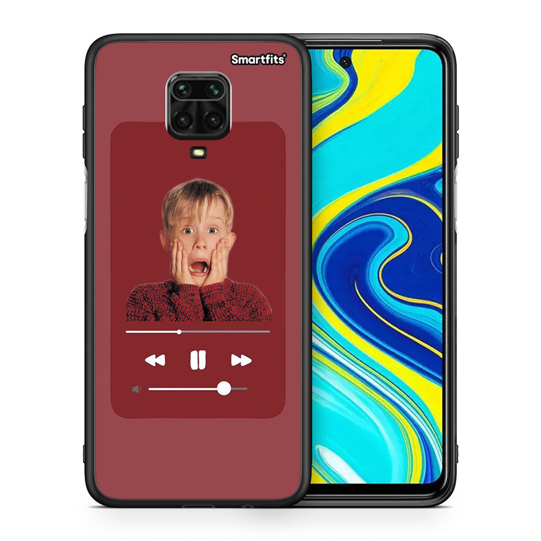 Θήκη Xiaomi Redmi Note 9S / 9 Pro Xmas Alone Music από τη Smartfits με σχέδιο στο πίσω μέρος και μαύρο περίβλημα | Xiaomi Redmi Note 9S / 9 Pro Xmas Alone Music case with colorful back and black bezels