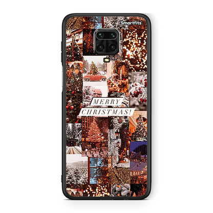 Xiaomi Redmi Note 9S / 9 Pro Xmas Collage θήκη από τη Smartfits με σχέδιο στο πίσω μέρος και μαύρο περίβλημα | Smartphone case with colorful back and black bezels by Smartfits