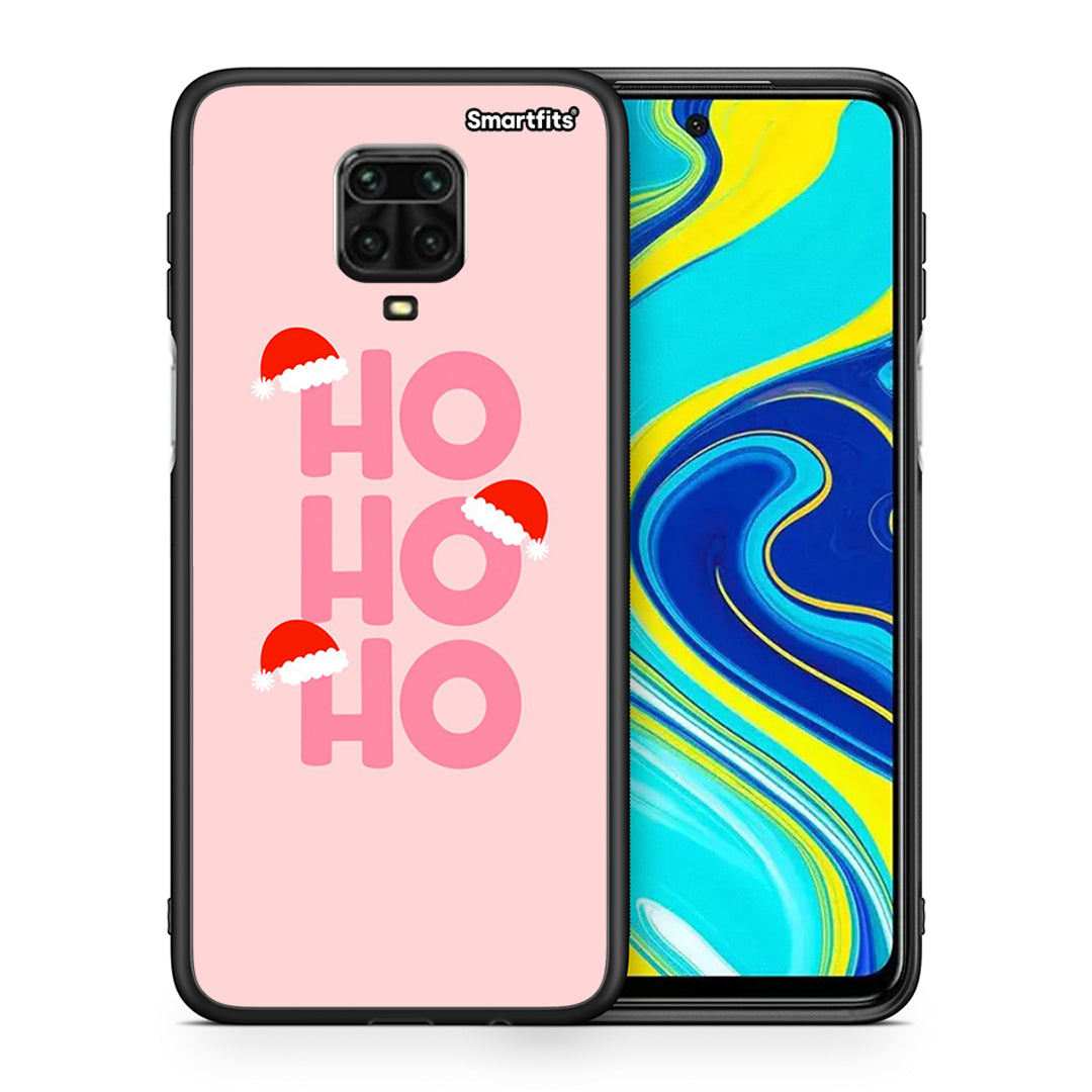 Θήκη Xiaomi Redmi Note 9S / 9 Pro Xmas Ho Ho Ho από τη Smartfits με σχέδιο στο πίσω μέρος και μαύρο περίβλημα | Xiaomi Redmi Note 9S / 9 Pro Xmas Ho Ho Ho case with colorful back and black bezels