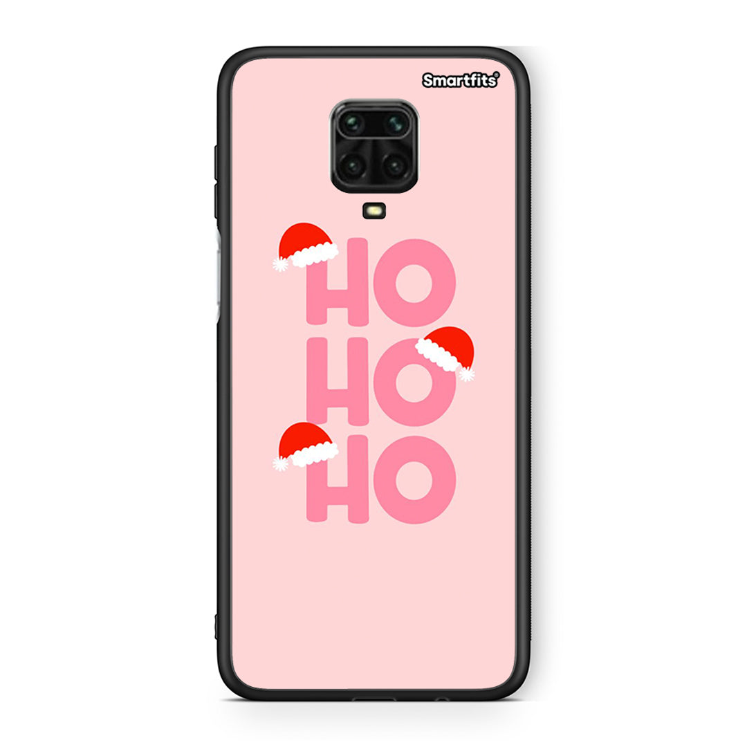 Xiaomi Redmi Note 9S / 9 Pro Xmas Ho Ho Ho θήκη από τη Smartfits με σχέδιο στο πίσω μέρος και μαύρο περίβλημα | Smartphone case with colorful back and black bezels by Smartfits