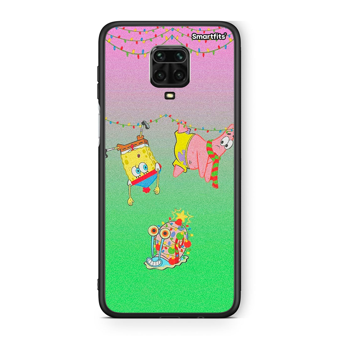 Xiaomi Redmi Note 9S / 9 Pro Xmas Lights θήκη από τη Smartfits με σχέδιο στο πίσω μέρος και μαύρο περίβλημα | Smartphone case with colorful back and black bezels by Smartfits