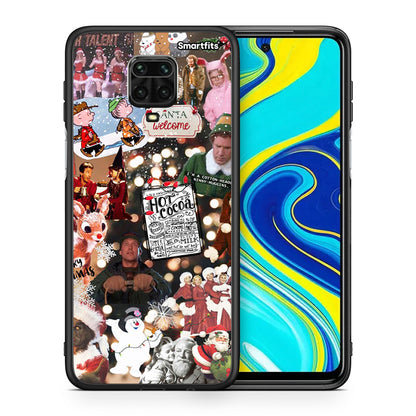 Θήκη Xiaomi Redmi Note 9S / 9 Pro Xmas Movies από τη Smartfits με σχέδιο στο πίσω μέρος και μαύρο περίβλημα | Xiaomi Redmi Note 9S / 9 Pro Xmas Movies case with colorful back and black bezels