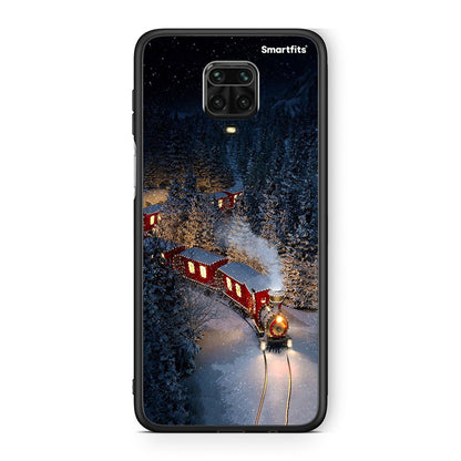 Xiaomi Redmi Note 9S / 9 Pro Xmas Train θήκη από τη Smartfits με σχέδιο στο πίσω μέρος και μαύρο περίβλημα | Smartphone case with colorful back and black bezels by Smartfits
