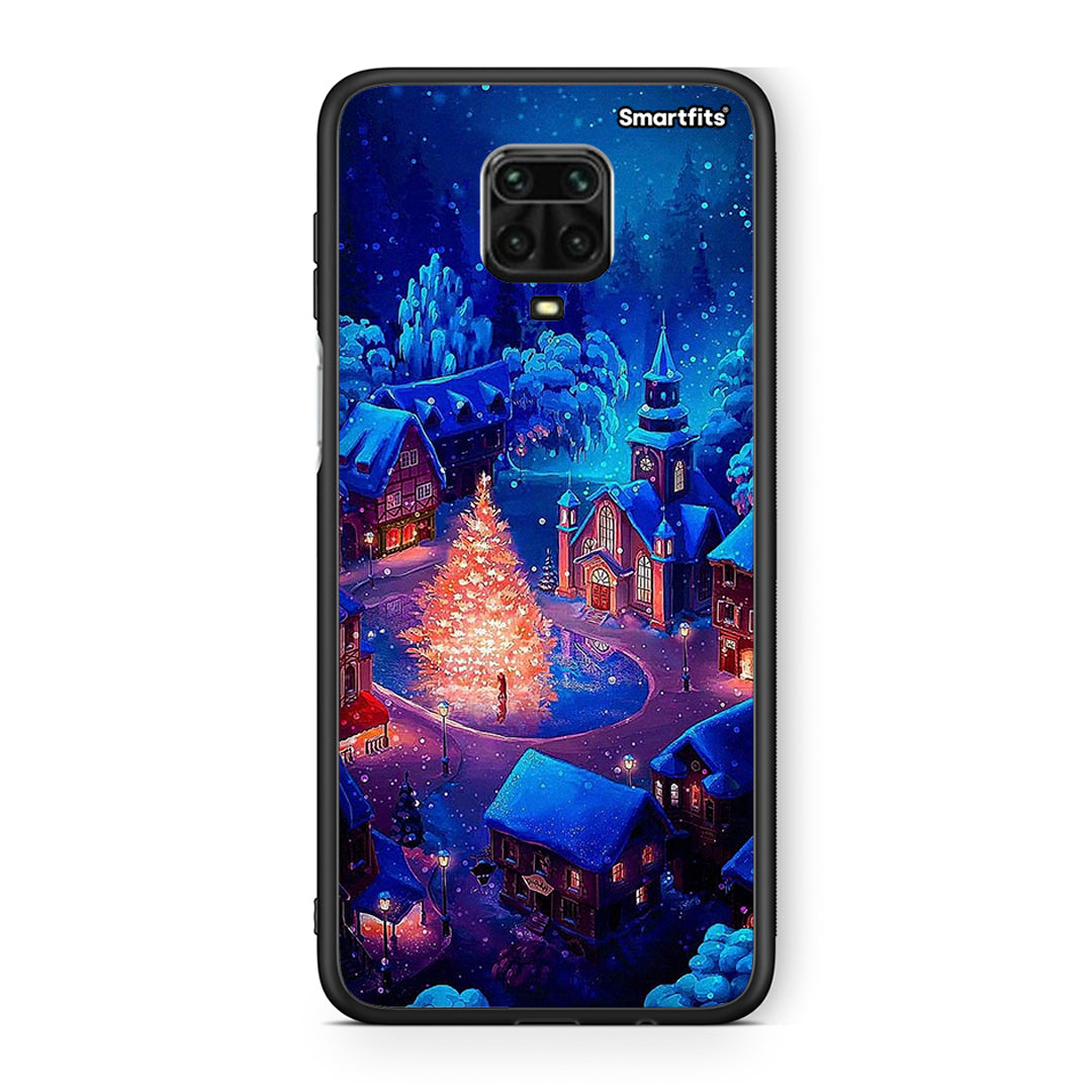 Xiaomi Redmi Note 9S / 9 Pro Xmas Village θήκη από τη Smartfits με σχέδιο στο πίσω μέρος και μαύρο περίβλημα | Smartphone case with colorful back and black bezels by Smartfits