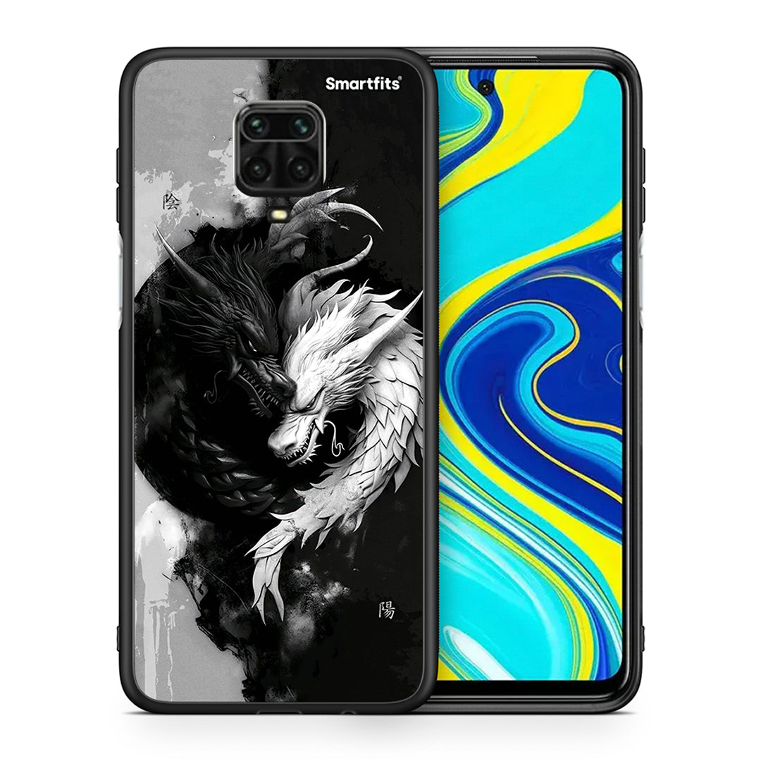 Θήκη Xiaomi Redmi Note 9S / 9 Pro Yin Yang από τη Smartfits με σχέδιο στο πίσω μέρος και μαύρο περίβλημα | Xiaomi Redmi Note 9S / 9 Pro Yin Yang case with colorful back and black bezels