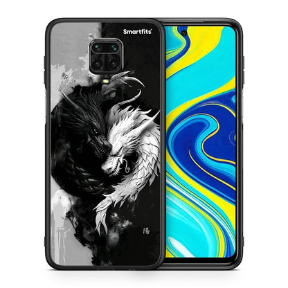 Θήκη Xiaomi Redmi Note 9S / 9 Pro Yin Yang από τη Smartfits με σχέδιο στο πίσω μέρος και μαύρο περίβλημα | Xiaomi Redmi Note 9S / 9 Pro Yin Yang case with colorful back and black bezels