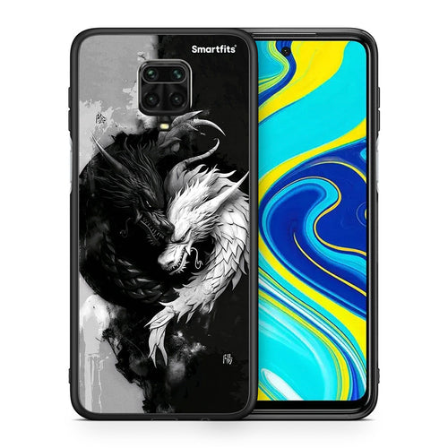 Θήκη Xiaomi Redmi Note 9S / 9 Pro Yin Yang από τη Smartfits με σχέδιο στο πίσω μέρος και μαύρο περίβλημα | Xiaomi Redmi Note 9S / 9 Pro Yin Yang case with colorful back and black bezels