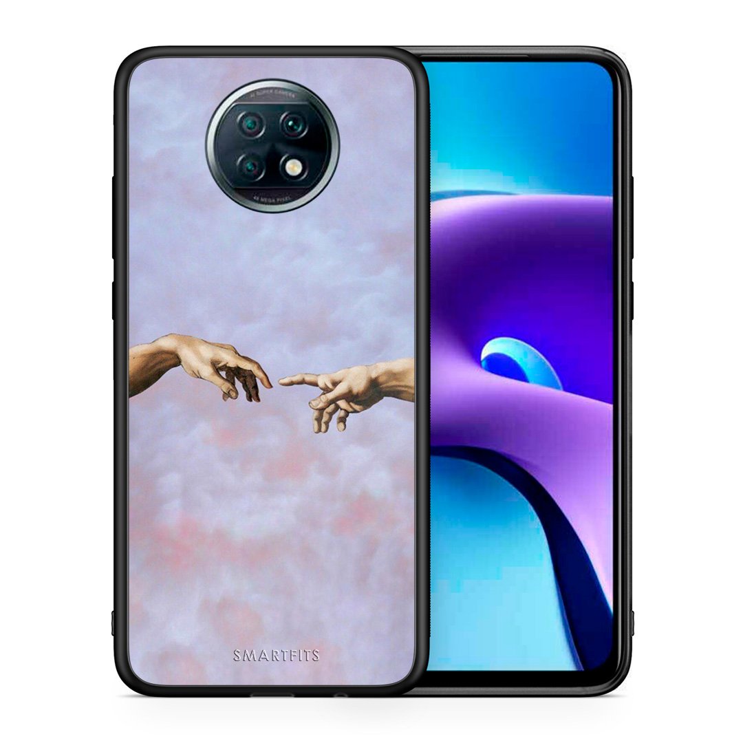 Θήκη Xiaomi Redmi Note 9T Adam Hand από τη Smartfits με σχέδιο στο πίσω μέρος και μαύρο περίβλημα | Xiaomi Redmi Note 9T Adam Hand case with colorful back and black bezels