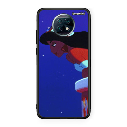 Xiaomi Redmi Note 9T Alladin And Jasmine Love 2 θήκη από τη Smartfits με σχέδιο στο πίσω μέρος και μαύρο περίβλημα | Smartphone case with colorful back and black bezels by Smartfits