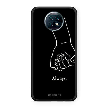 Xiaomi Redmi Note 9T Always & Forever 1 Θήκη Αγίου Βαλεντίνου από τη Smartfits με σχέδιο στο πίσω μέρος και μαύρο περίβλημα | Smartphone case with colorful back and black bezels by Smartfits