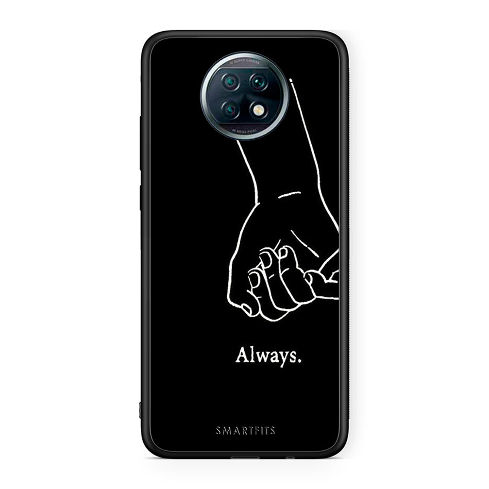 Xiaomi Redmi Note 9T Always & Forever 1 Θήκη Αγίου Βαλεντίνου από τη Smartfits με σχέδιο στο πίσω μέρος και μαύρο περίβλημα | Smartphone case with colorful back and black bezels by Smartfits