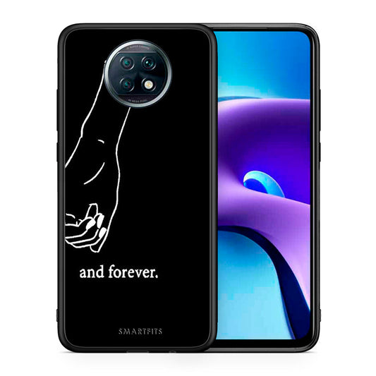 Θήκη Αγίου Βαλεντίνου Xiaomi Redmi Note 9T Always & Forever 2 από τη Smartfits με σχέδιο στο πίσω μέρος και μαύρο περίβλημα | Xiaomi Redmi Note 9T Always & Forever 2 case with colorful back and black bezels