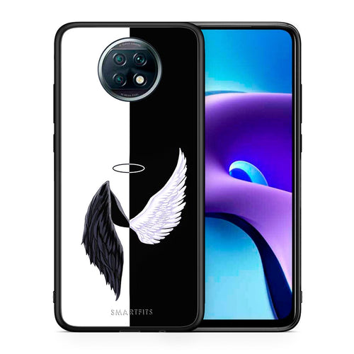 Θήκη Xiaomi Redmi Note 9T Angels Demons από τη Smartfits με σχέδιο στο πίσω μέρος και μαύρο περίβλημα | Xiaomi Redmi Note 9T Angels Demons case with colorful back and black bezels