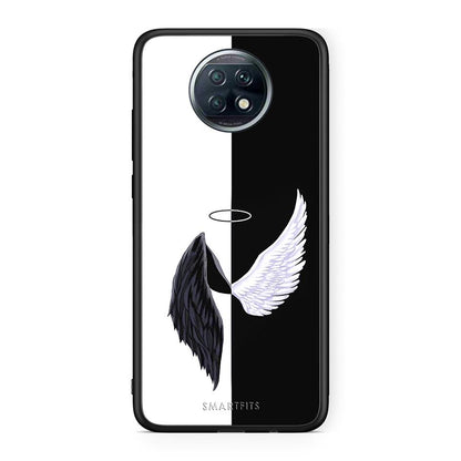 Xiaomi Redmi Note 9T Angels Demons θήκη από τη Smartfits με σχέδιο στο πίσω μέρος και μαύρο περίβλημα | Smartphone case with colorful back and black bezels by Smartfits