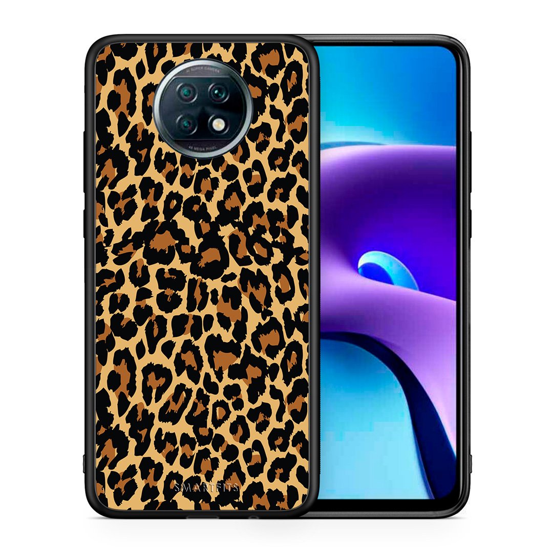 Θήκη Xiaomi Redmi Note 9T Leopard Animal από τη Smartfits με σχέδιο στο πίσω μέρος και μαύρο περίβλημα | Xiaomi Redmi Note 9T Leopard Animal case with colorful back and black bezels