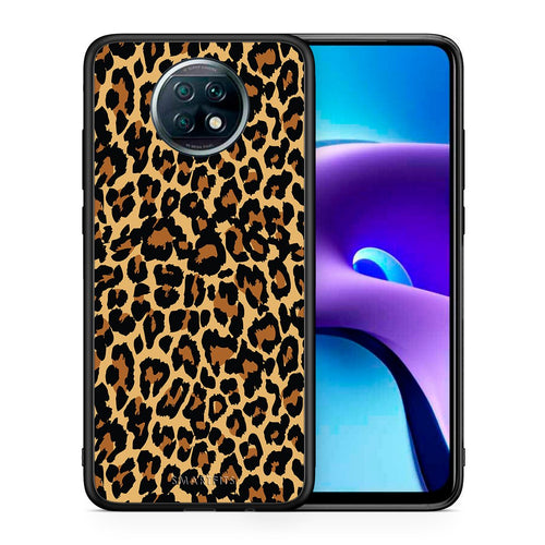 Θήκη Xiaomi Redmi Note 9T Leopard Animal από τη Smartfits με σχέδιο στο πίσω μέρος και μαύρο περίβλημα | Xiaomi Redmi Note 9T Leopard Animal case with colorful back and black bezels