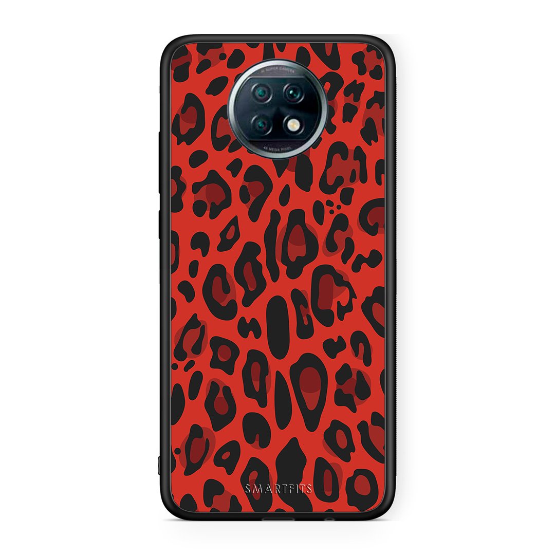 4 - Xiaomi Redmi Note 9T Red Leopard Animal case, cover, bumper