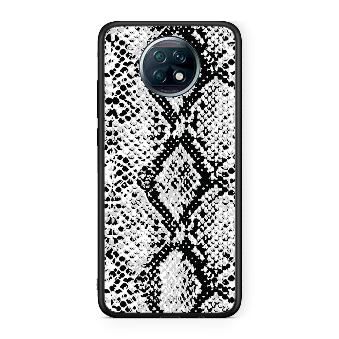 24 - Xiaomi Redmi Note 9T White Snake Animal case, cover, bumper