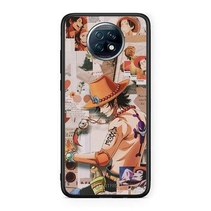 Xiaomi Redmi Note 9T Anime Collage θήκη από τη Smartfits με σχέδιο στο πίσω μέρος και μαύρο περίβλημα | Smartphone case with colorful back and black bezels by Smartfits