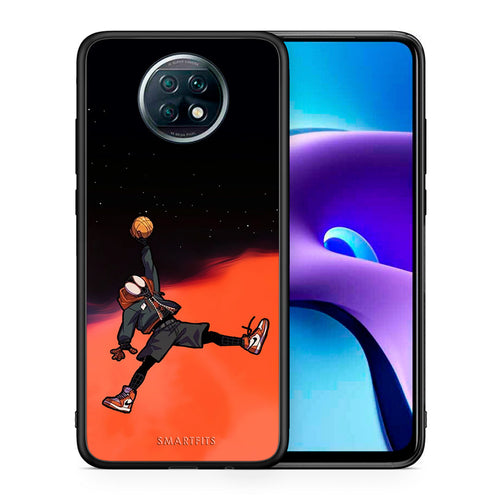 Θήκη Xiaomi Redmi Note 9T Basketball Hero από τη Smartfits με σχέδιο στο πίσω μέρος και μαύρο περίβλημα | Xiaomi Redmi Note 9T Basketball Hero case with colorful back and black bezels