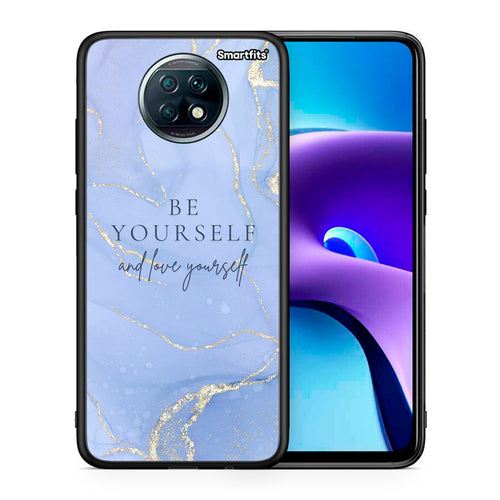 Θήκη Xiaomi Redmi Note 9T Be Yourself από τη Smartfits με σχέδιο στο πίσω μέρος και μαύρο περίβλημα | Xiaomi Redmi Note 9T Be Yourself case with colorful back and black bezels