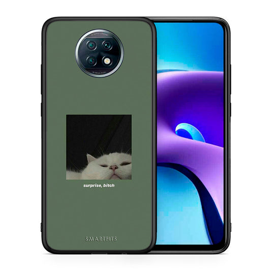 Θήκη Xiaomi Redmi Note 9T Bitch Surprise από τη Smartfits με σχέδιο στο πίσω μέρος και μαύρο περίβλημα | Xiaomi Redmi Note 9T Bitch Surprise case with colorful back and black bezels