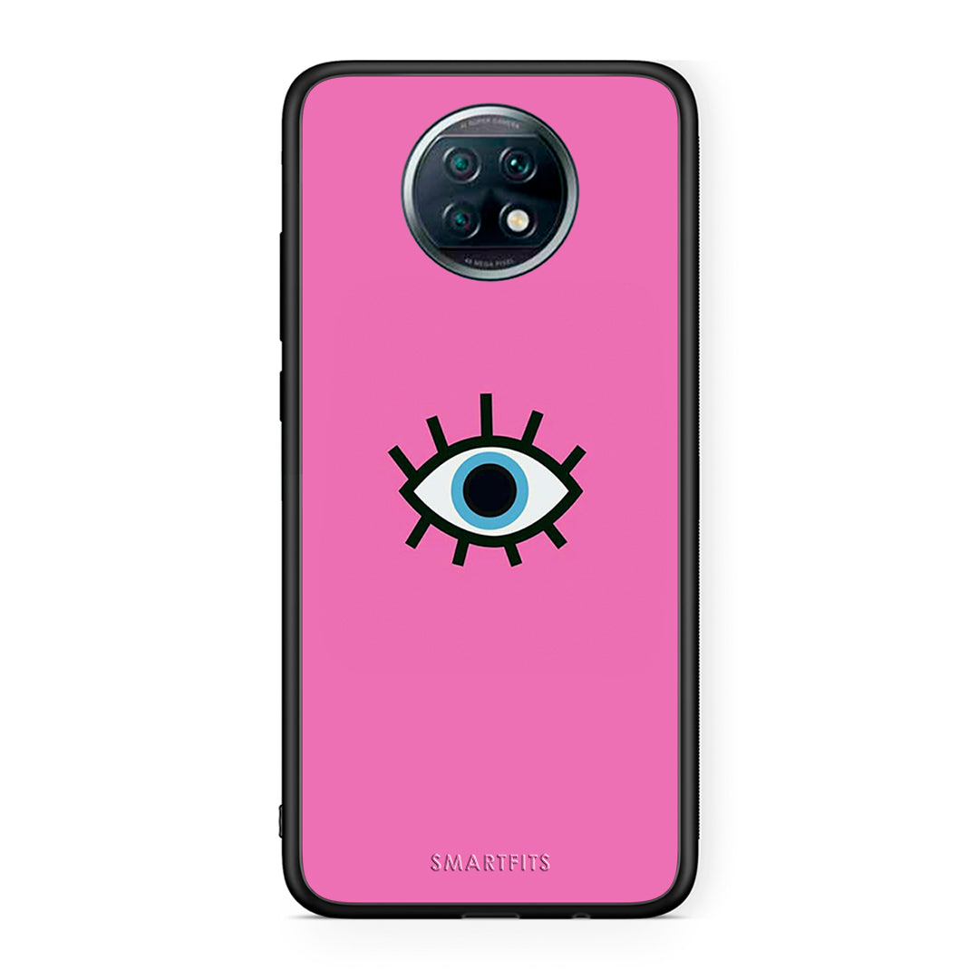 Xiaomi Redmi Note 9T Blue Eye Pink θήκη από τη Smartfits με σχέδιο στο πίσω μέρος και μαύρο περίβλημα | Smartphone case with colorful back and black bezels by Smartfits