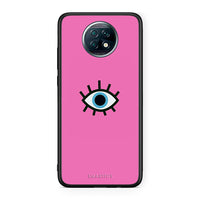 Thumbnail for Xiaomi Redmi Note 9T Blue Eye Pink θήκη από τη Smartfits με σχέδιο στο πίσω μέρος και μαύρο περίβλημα | Smartphone case with colorful back and black bezels by Smartfits
