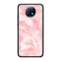 Thumbnail for 33 - Xiaomi Redmi Note 9T Pink Feather Boho case, cover, bumper