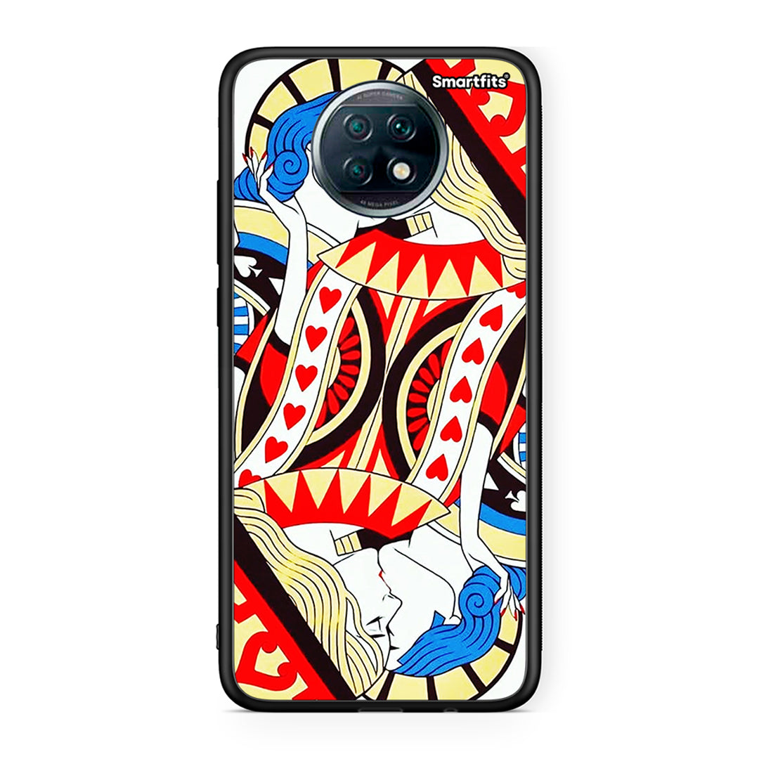 Xiaomi Redmi Note 9T Card Love θήκη από τη Smartfits με σχέδιο στο πίσω μέρος και μαύρο περίβλημα | Smartphone case with colorful back and black bezels by Smartfits