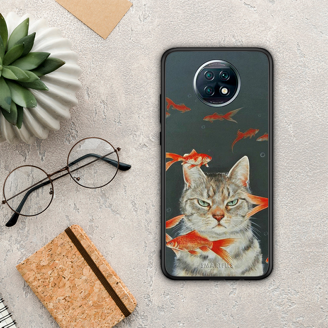Cat Goldfish - Xiaomi Redmi Note 9T θήκη
