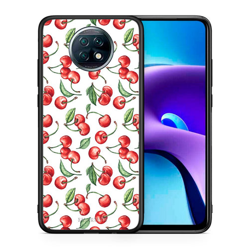 Θήκη Xiaomi Redmi Note 9T Cherry Summer από τη Smartfits με σχέδιο στο πίσω μέρος και μαύρο περίβλημα | Xiaomi Redmi Note 9T Cherry Summer case with colorful back and black bezels