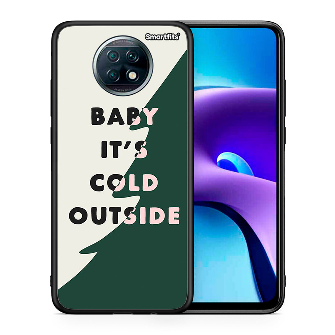 Θήκη Xiaomi Redmi Note 9T Cold Outside από τη Smartfits με σχέδιο στο πίσω μέρος και μαύρο περίβλημα | Xiaomi Redmi Note 9T Cold Outside case with colorful back and black bezels