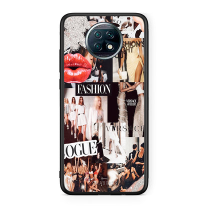 Xiaomi Redmi Note 9T Collage Fashion Θήκη Αγίου Βαλεντίνου από τη Smartfits με σχέδιο στο πίσω μέρος και μαύρο περίβλημα | Smartphone case with colorful back and black bezels by Smartfits