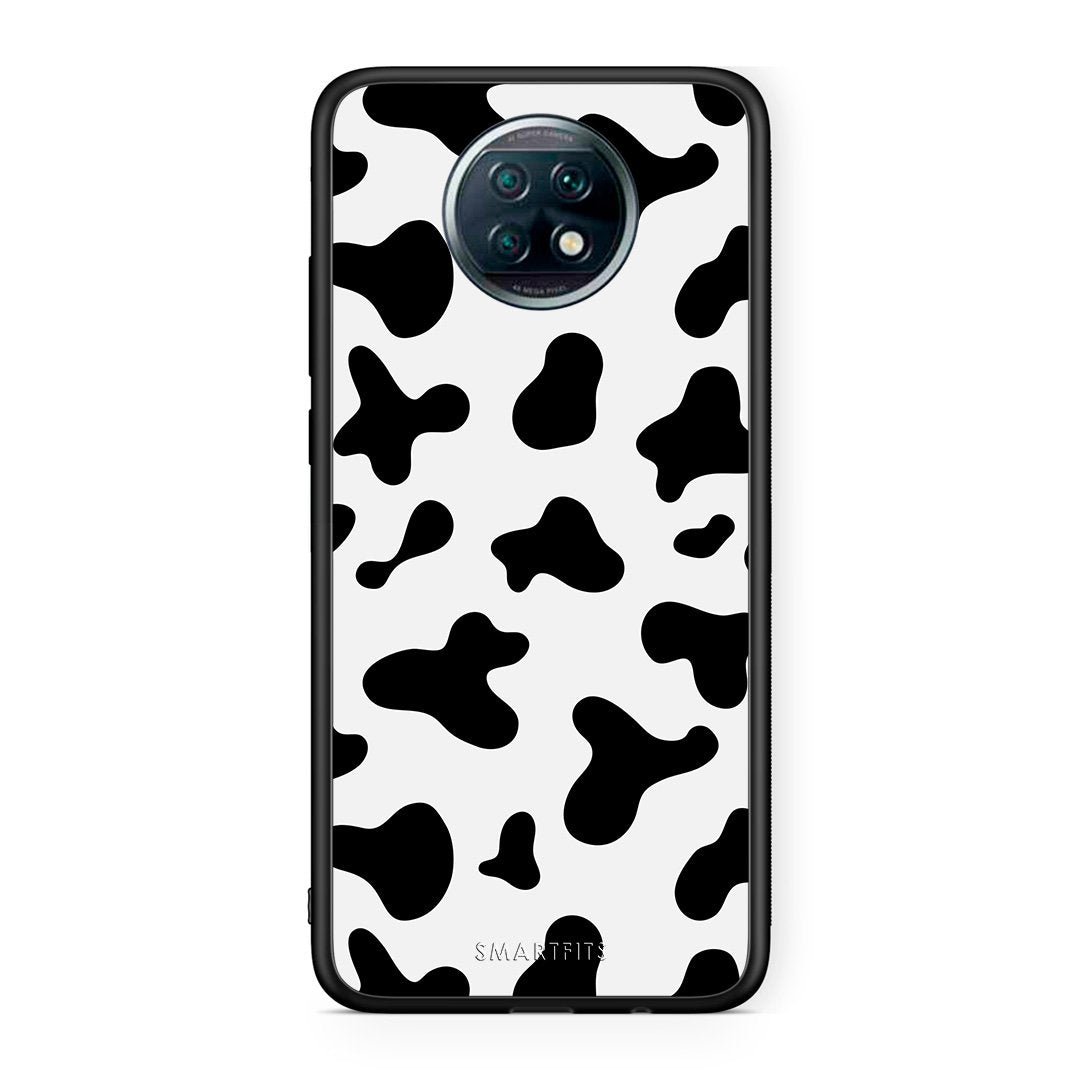 Xiaomi Redmi Note 9T Cow Print θήκη από τη Smartfits με σχέδιο στο πίσω μέρος και μαύρο περίβλημα | Smartphone case with colorful back and black bezels by Smartfits