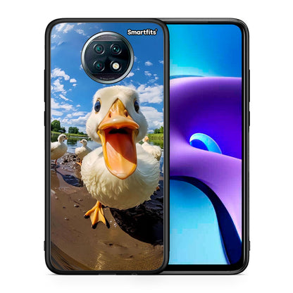 Θήκη Xiaomi Redmi Note 9T Duck Face από τη Smartfits με σχέδιο στο πίσω μέρος και μαύρο περίβλημα | Xiaomi Redmi Note 9T Duck Face case with colorful back and black bezels