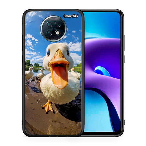 Θήκη Xiaomi Redmi Note 9T Duck Face από τη Smartfits με σχέδιο στο πίσω μέρος και μαύρο περίβλημα | Xiaomi Redmi Note 9T Duck Face case with colorful back and black bezels