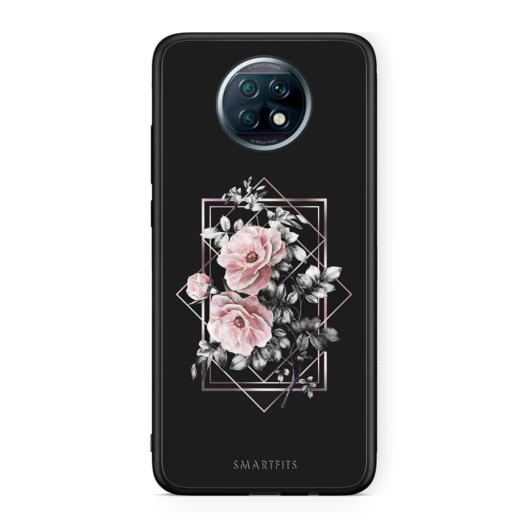 4 - Xiaomi Redmi Note 9T Frame Flower case, cover, bumper