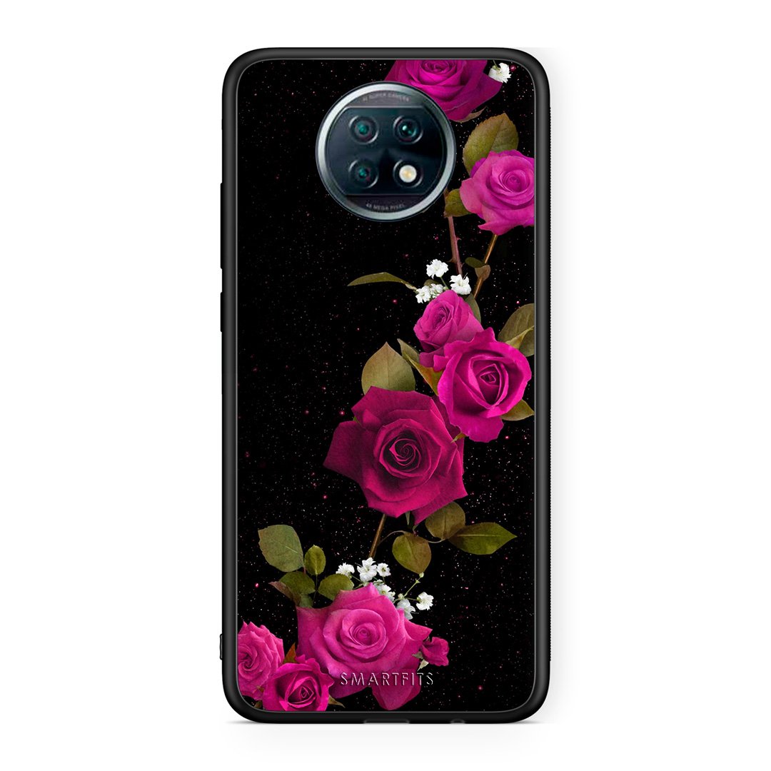 4 - Xiaomi Redmi Note 9T Red Roses Flower case, cover, bumper