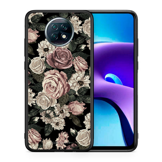 Θήκη Xiaomi Redmi Note 9T Wild Roses Flower από τη Smartfits με σχέδιο στο πίσω μέρος και μαύρο περίβλημα | Xiaomi Redmi Note 9T Wild Roses Flower case with colorful back and black bezels