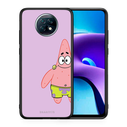 Θήκη Xiaomi Redmi Note 9T  Friends Patrick από τη Smartfits με σχέδιο στο πίσω μέρος και μαύρο περίβλημα | Xiaomi Redmi Note 9T  Friends Patrick case with colorful back and black bezels