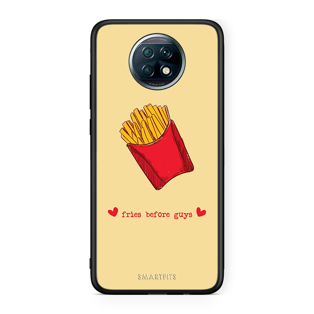 Xiaomi Redmi Note 9T Fries Before Guys Θήκη Αγίου Βαλεντίνου από τη Smartfits με σχέδιο στο πίσω μέρος και μαύρο περίβλημα | Smartphone case with colorful back and black bezels by Smartfits