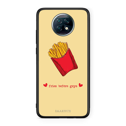 Xiaomi Redmi Note 9T Fries Before Guys Θήκη Αγίου Βαλεντίνου από τη Smartfits με σχέδιο στο πίσω μέρος και μαύρο περίβλημα | Smartphone case with colorful back and black bezels by Smartfits