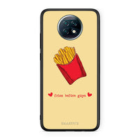 Thumbnail for Xiaomi Redmi Note 9T Fries Before Guys Θήκη Αγίου Βαλεντίνου από τη Smartfits με σχέδιο στο πίσω μέρος και μαύρο περίβλημα | Smartphone case with colorful back and black bezels by Smartfits