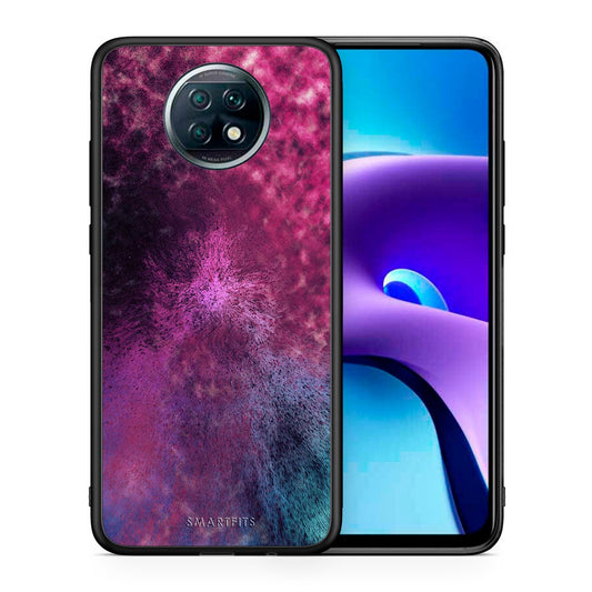 Θήκη Xiaomi Redmi Note 9T Aurora Galaxy από τη Smartfits με σχέδιο στο πίσω μέρος και μαύρο περίβλημα | Xiaomi Redmi Note 9T Aurora Galaxy case with colorful back and black bezels