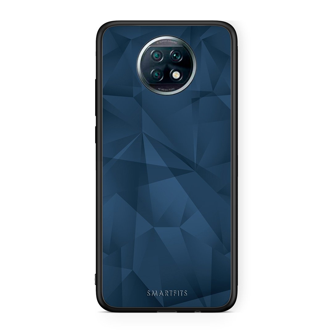 39 - Xiaomi Redmi Note 9T Blue Abstract Geometric case, cover, bumper