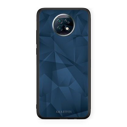 39 - Xiaomi Redmi Note 9T Blue Abstract Geometric case, cover, bumper