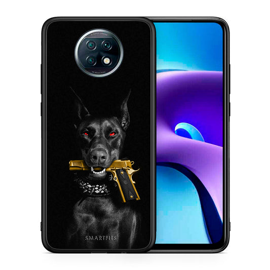 Θήκη Αγίου Βαλεντίνου Xiaomi Redmi Note 9T Golden Gun από τη Smartfits με σχέδιο στο πίσω μέρος και μαύρο περίβλημα | Xiaomi Redmi Note 9T Golden Gun case with colorful back and black bezels