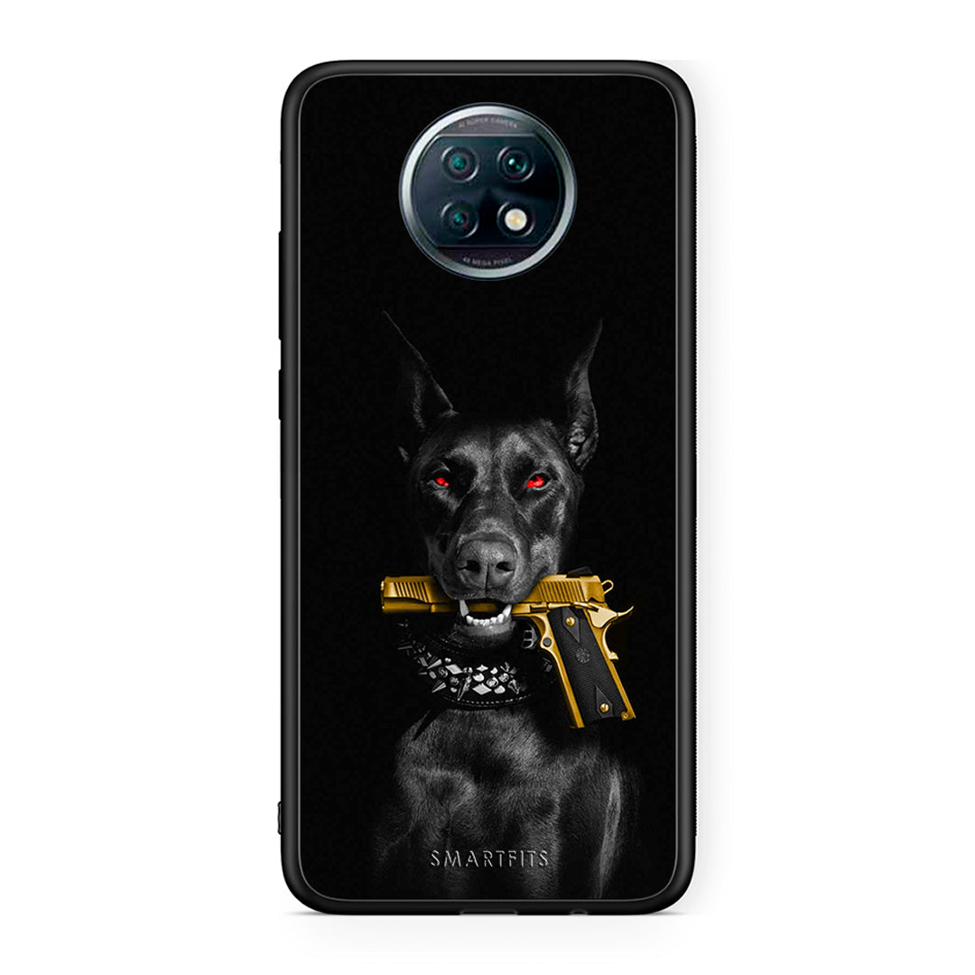 Xiaomi Redmi Note 9T Golden Gun Θήκη Αγίου Βαλεντίνου από τη Smartfits με σχέδιο στο πίσω μέρος και μαύρο περίβλημα | Smartphone case with colorful back and black bezels by Smartfits